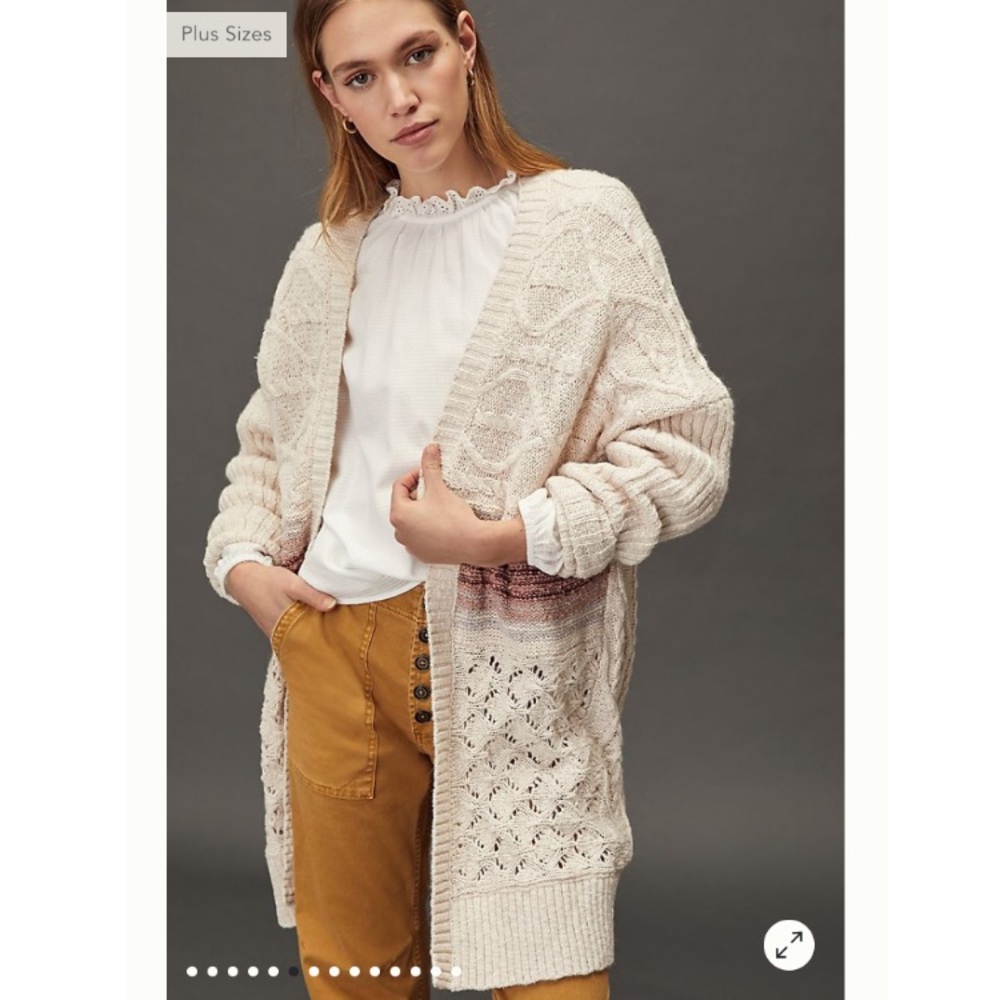 Anthropologie Pilcro Jemma Cable-Knit Cardigan - Picture 6 of 8